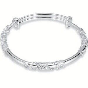 🌺 🌺 🌺Vintage Style Silver Alloy Adjustable Cuff Bangle for Women - NEW!